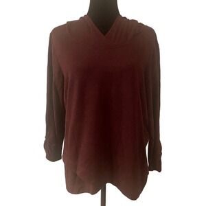 Sunday Dark Purple‎ or Plum Long Sleeve Hoodie Size L